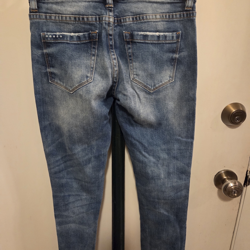 Blank NYC Distressed Blue Skinny Jeans - Picture 7 of 10
